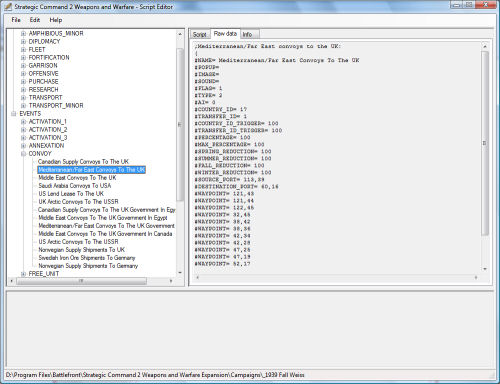 Display raw data